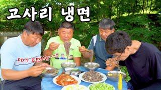 [시골먹방] PD가 추천하는 고소한 고사리에 시원한 냉면의 조화 [Bracken Cold Noodles] MUKBANG/EATING SHOW