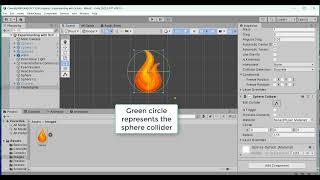 Coding Chemistry in Unity:  Video #4 -- Moving a Flame Sprite with Keyboard arrows (breaking bonds)
