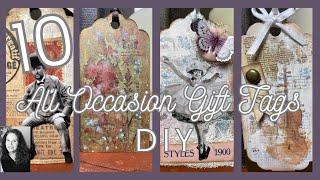 All Occasion Gift Tags DIY / Mixed Media Gift Tags For A Personal Touch / Fun & Easy / Inspiration