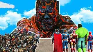 GIANT Lava Titans ATTACKED Los Santos in GTA 5 | AVENGERS FIGHT
