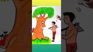 save trees save earth  #shorts #youtubeshorts #savetrees #savetheworld #art