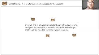 English as a Foreign Language (EFL) - Answer the Question