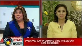 SONA: Panayam kay Incoming VP Leni Robredo
