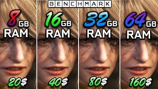 How much RAM do you need in 2023? 8 GB vs 16GB vs 32 GB vs 64GB / Test in 10 Games / 1440p