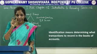 ACCOUNTANCY | 1st PUC | CH 01 | INTRODUCTION TO ACCOUNTING - NEED & OBJECTIVES | S01