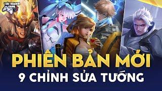 Liên Quân 9 Chỉnh Sửa Tướng PHIÊN BẢN MỚI: lữ bố, Qi, Arthur, Volkaht, Cập Nhật Bổ Sung AOV DAY 2024