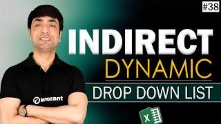 INDIRECT Dependent Dynamic Drop Down List | How to create Dynamic Drop-Down List in Excel