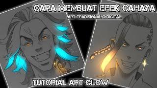 Gampang !! Cara membuat efek cahaya di gambar (tutorial art glow )