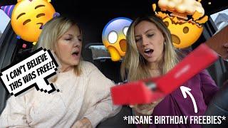 Getting BIRTHDAY FREEBIES for 24 Hours *shocking* 