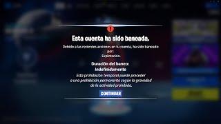 Fortnite empezó a banear cuentas por esto.. 