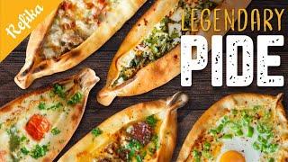 Legendary PIDE recipe! Some call it Turkish Flat Bread! Simple, vegeterian and full on versions!..
