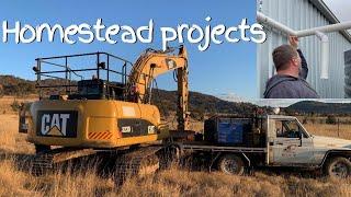 Tank water leaf eater | graded access road |recycling | kitchen sink | rescue pup | garden update!