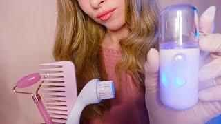 3H of ASMR Facial Treatment - Brushing, Whispering, Face Massage,Exam, Sleep, Face Cleaning, Peaches