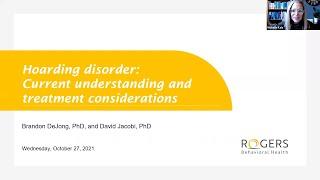 Hoarding disorder: Current understanding and treatment considerations