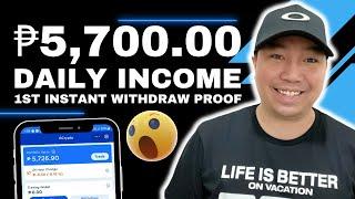 Kumita Ng ₱5,700 Daily Income Sa GCASH GCRYPTO | DEFIFINACE 1st Instant Withdraw Proof