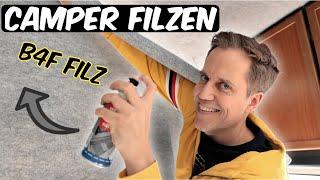 Camper Filzen: B4F Carpet Filz im Wohnmobil verkleben - DIY Camper Selbstausbau