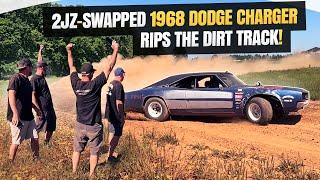 Barn find ‘68 Dodge Charger 5 Way Dirt Track Race!