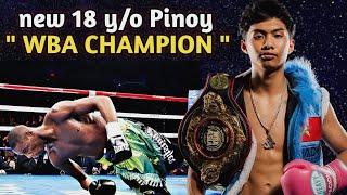 18 y/o Pinoy WBA CHAMPIONUNDEFEATED prospect Sa Light flyweight division12/28/23