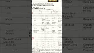 mid term exam datesheet 2024-25 doe/cbse/class 3to12 midterm exam datesheet 2024/datesheet 2024 pdf