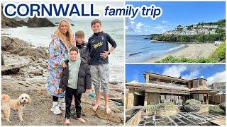 FAMILY TRIP! Come with us to Cornwall, Dogs first holiday, Beach days + Exploring 