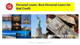 Personal Loans: Best Personal Loans for Bad Credit