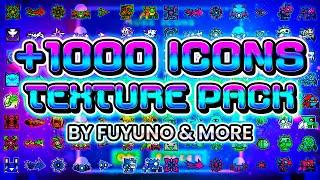 FUYUNO TEXTURE PACK +1000 ICONS  | THE BEST MIX! (Medium & High) | Geometry Dash [2.2]