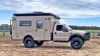 F-350 4x4 Ambulance converted to a beautiful Expedition Truck Camper