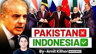 Not Pakistan But Indonesia Gets BRICS full Time Membership | Critical Analysis