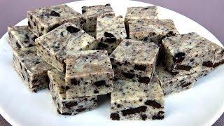 3 INGREDIENT COOKIES & CREAM FUDGE