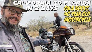 Riding across America on a $1200 500cc Motorcycle in 2 Days