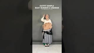 OUTFIT SIMPLE BUAT BUKBER & LEBARAN  #shorts #trending