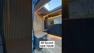 60 Second Van Tour! #diy #vanlife #vanconversions #camper #campervantour