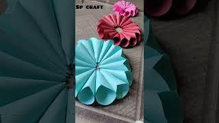 Paper Flower Wall Hanging Ideas  #shorts #viral #paperflowerwallhanging #diy