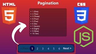 Discover How to Build Amazing Pagination - HTML, CSS and JavaScript!