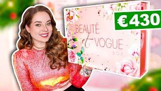 CHRISTMAS BEAUTY BOX T.W.V. €430 !! BEAUTÉ ET VOGUE BOX UNBOXING