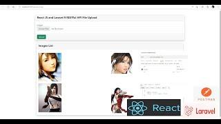 React JS and Laravel 9 RESTful API File Upload