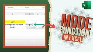 How to use MODE Function in Excel | With Examples 