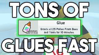 How To GET A LOT of GLUES in Bee Swarm Simulator!!