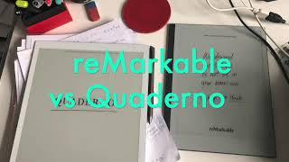 reMarkable vs Quaderno e-Ink comparison