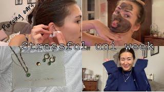 STRESSFUL WEEK AT UNI! PIERCING EARS, NEW JEWELLERY | sophie cooke | AD