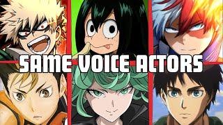 My Hero Academia All Characters Japanese Dub Voice Actors Seiyuu Same Anime Characters