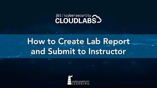 For Students: How to Create Lab Report and Submit to Instructor