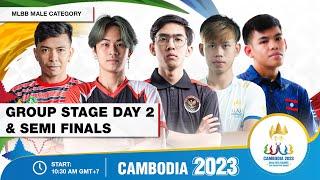 Live | SEA Games MLBB Male Category | Day 2 | Group Stage & Semi Finals