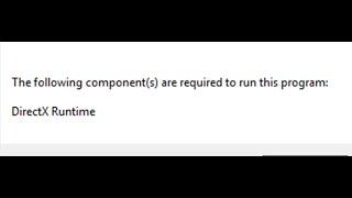 pubg lite the following components are required to run this program directx runtime