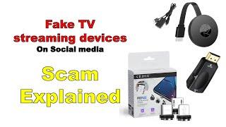 Fake TV Streaming Device scam Detected on Social Media