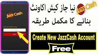 How to make Jazz Cash account / Create JazzCash account / JazzCash mobile account