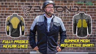 Beyond Riders NEW Reflective Summer Mesh ARMORED Riding Shirt