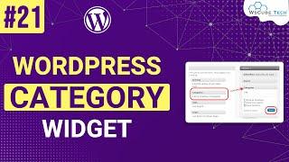 Category Posts Widget in WordPress - Explained | WordPress widgets