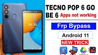 Tecno Pop 6 Go BE6 Frp Bypass NO PC Apps not working | Tecno Pop6 Go BE6 XShare not installing apps