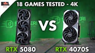 RTX 5080 vs RTX 4070 Super - 4K Test in 18 Games